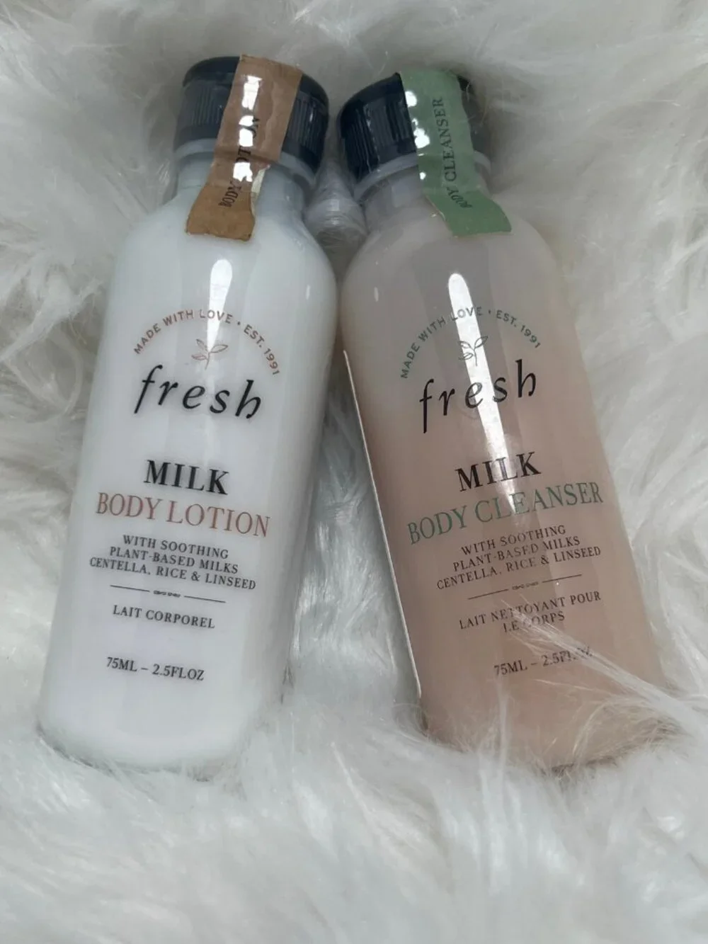 Fresh Milk Body Lotion & Body Wash Set 2.5 oz – New & Unused 🤍